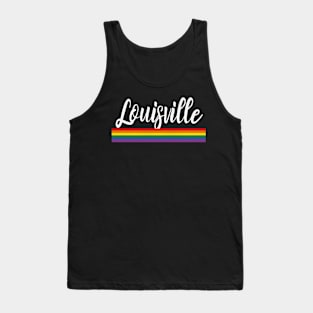 Louisville, Kentucky - KY Pride Simple Rainbow Tank Top